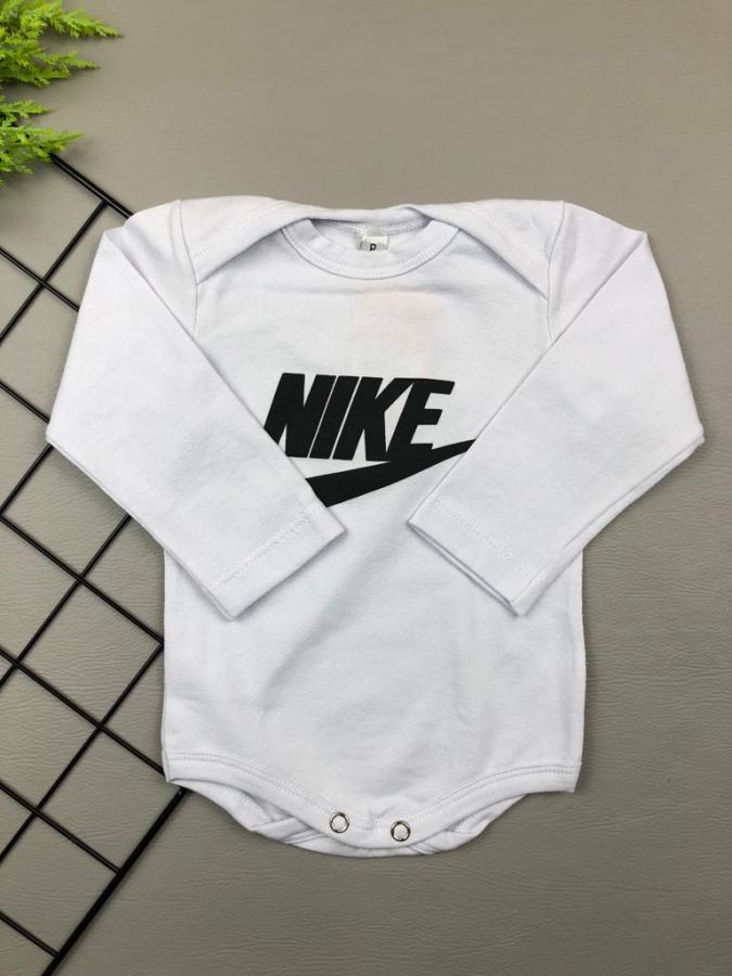 body manga longa nike branco